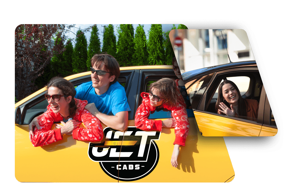 "Trusted family enjoying Jetcab taxi service in Haverfordwest, ensuring safe and reliable transportation."